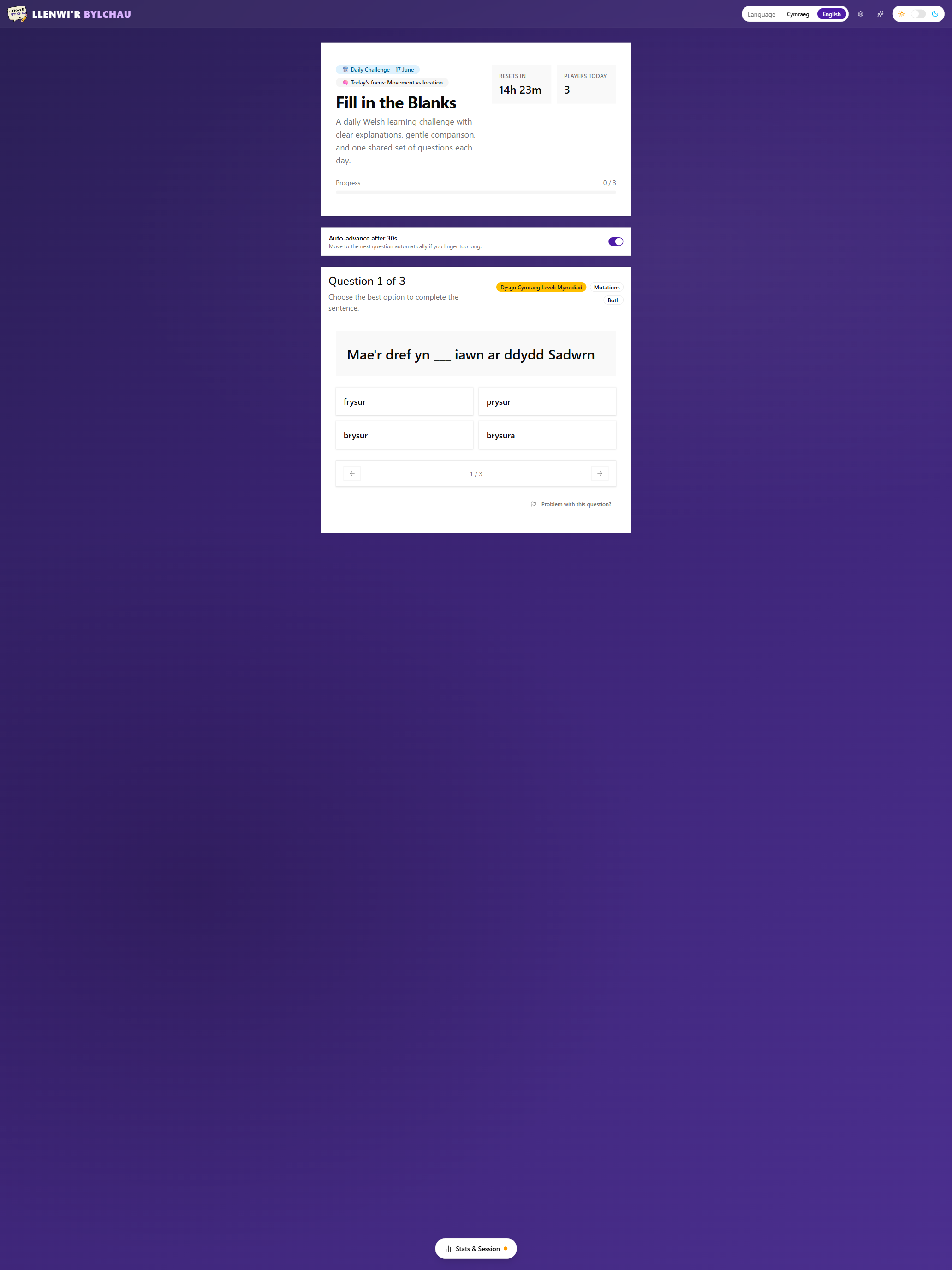 Llenwi iOS iPad screenshot